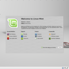 LMDE - Mint Debian MATE welcome